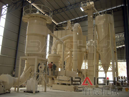 重晶石磨粉機示意圖